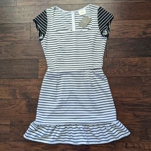 NWT Anthropologie Maeve Striped Scoop Neck Dress